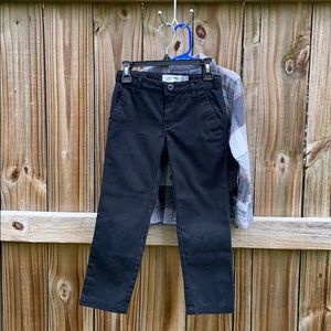 Old Navy Boy Skinny Chino Pant Sz 6 Black